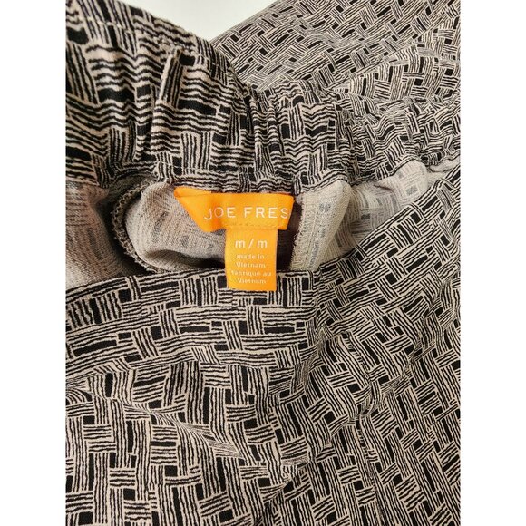 Geometric Pattern Wide-Leg Pants 4 Pockets Office Wear Palazzo Trousers Relaxed - Picture 13 of 15